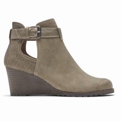 Botas Rockport Cobb Hill Lucinda Openie Mulher Cinzentas PT-05364